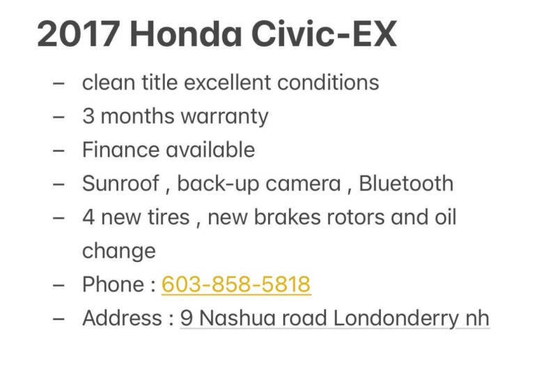 2017 Honda Civic EX