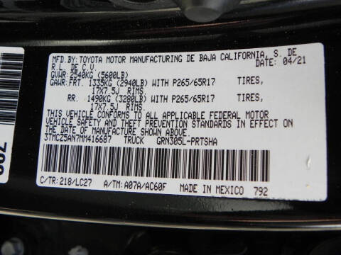 2021 Toyota Tacoma TRD Sport