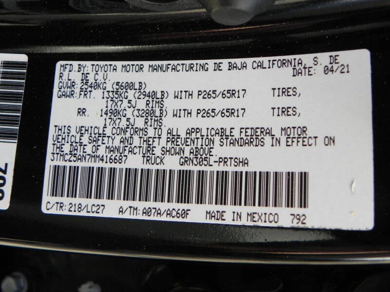 2021 Toyota Tacoma TRD Sport