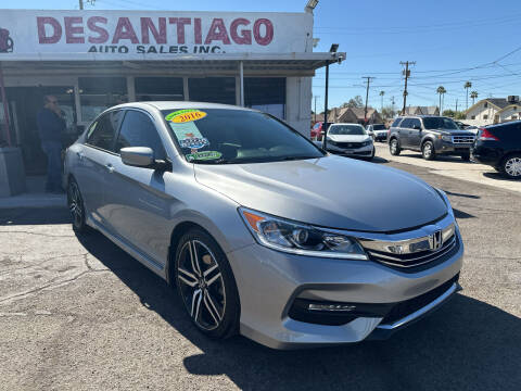2016 Honda Accord for sale at DESANTIAGO AUTO SALES in Yuma AZ