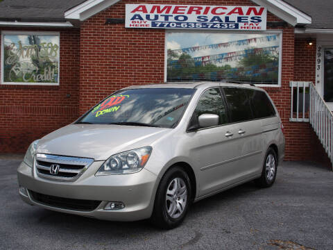 2005 Honda Odyssey for sale at AMERICAN AUTO SALES LLC in Austell GA