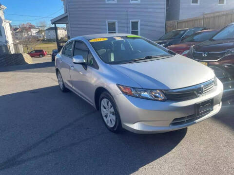 2012 Honda Civic for sale at Fortier's Auto Sales & Svc in Fall River MA