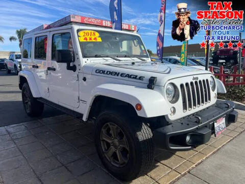 2018 Jeep Wrangler JK Unlimited for sale at CARCO OF POWAY in Poway CA