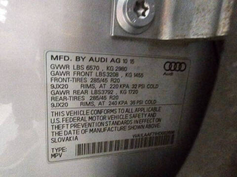 2017 Audi Q7 3.0T quattro Premium Plus