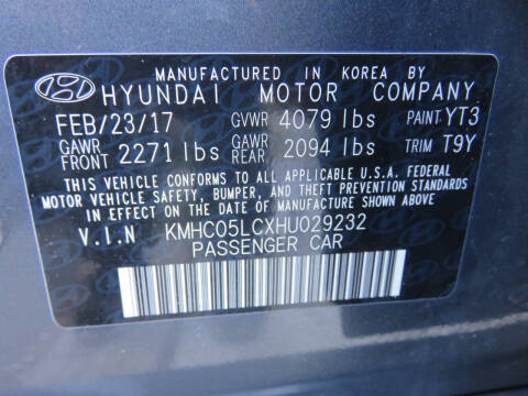 2017 Hyundai Ioniq Hybrid Limited