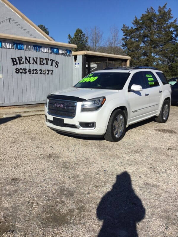2016 GMC Acadia for sale at Bennett Etc. in Richburg SC