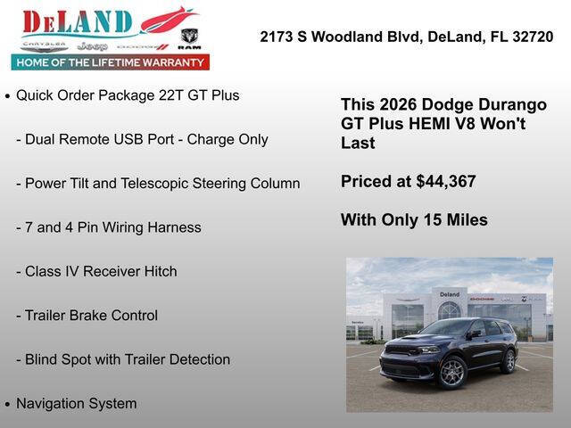 2026 Dodge Durango GT HEMI Plus