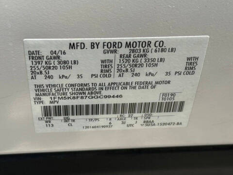 2016 Ford Explorer Limited