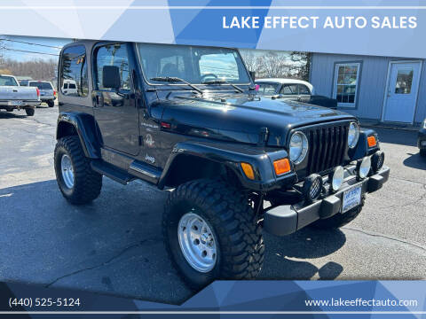 2000 Jeep Wrangler for sale at Lake Effect Auto Sales in Chardon OH