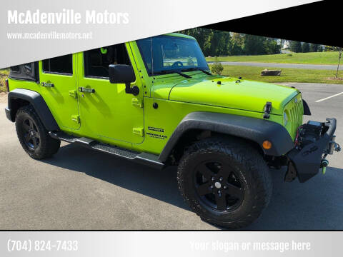 2017 Jeep Wrangler Unlimited for sale at McAdenville Motors in Gastonia NC