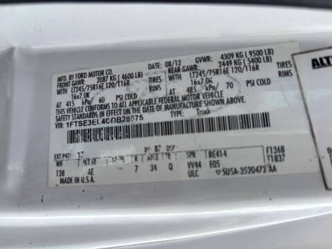 2012 Ford E-Series E-350 SD