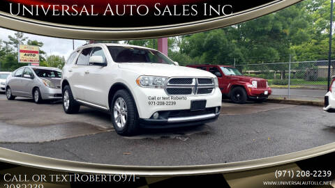 2012 Dodge Durango for sale at Universal Auto Sales Inc in Salem OR