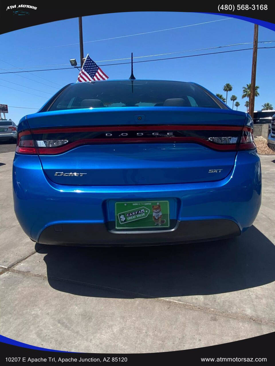 2015 Dodge Dart for sale at ATM MOTORS in Apache Junction, AZ