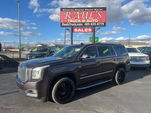 2015 GMC Yukon for sale at RAUL'S TRUCK & AUTO SALES, INC in Oklahoma City OK