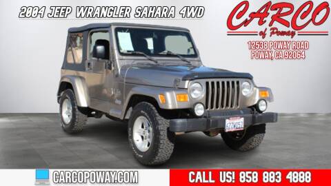2004 Jeep Wrangler for sale at CARCO SALES & FINANCE - CARCO OF POWAY in Poway CA