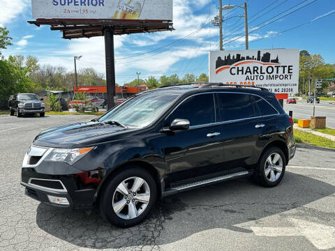 2012 Acura MDX for sale at Charlotte Auto Import in Charlotte NC