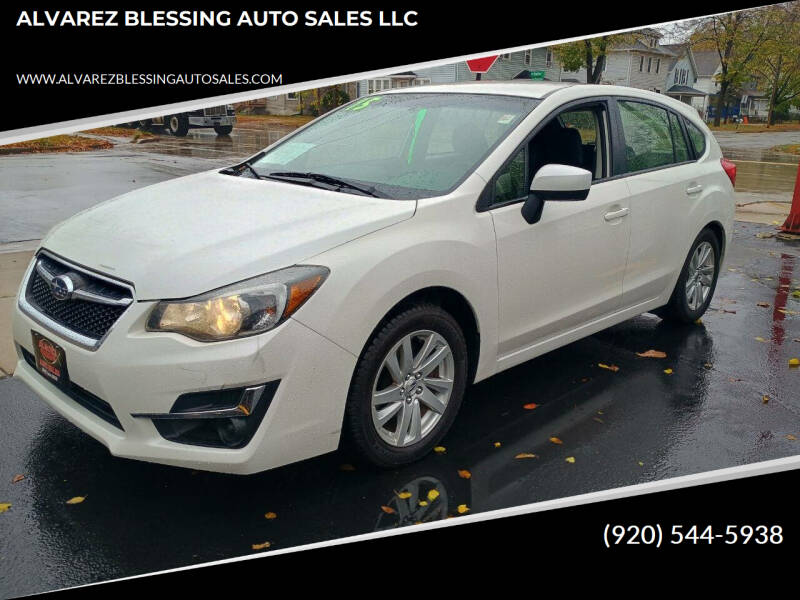 2015 Subaru Impreza for sale at ALVAREZ BLESSING AUTO SALES LLC in Green Bay WI