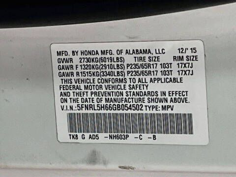 2016 Honda Odyssey EX-L