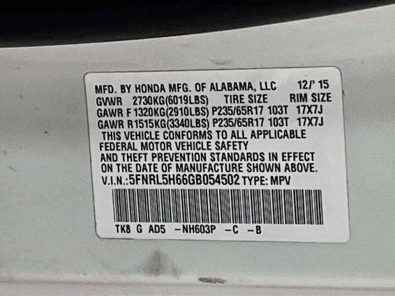 2016 Honda Odyssey EX-L