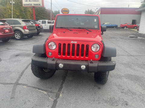 2015 Jeep Wrangler for sale at Parkside Auto Sales & Service in Pekin IL