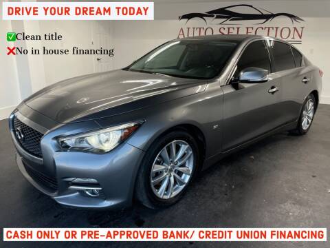2015 Infiniti Q50 for sale at Auto Selection Inc. in Houston TX