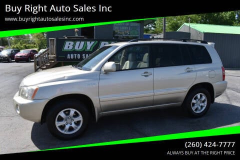 2001 Toyota Highlander for sale at Buy Right Auto Sales Inc in Fort Wayne IN