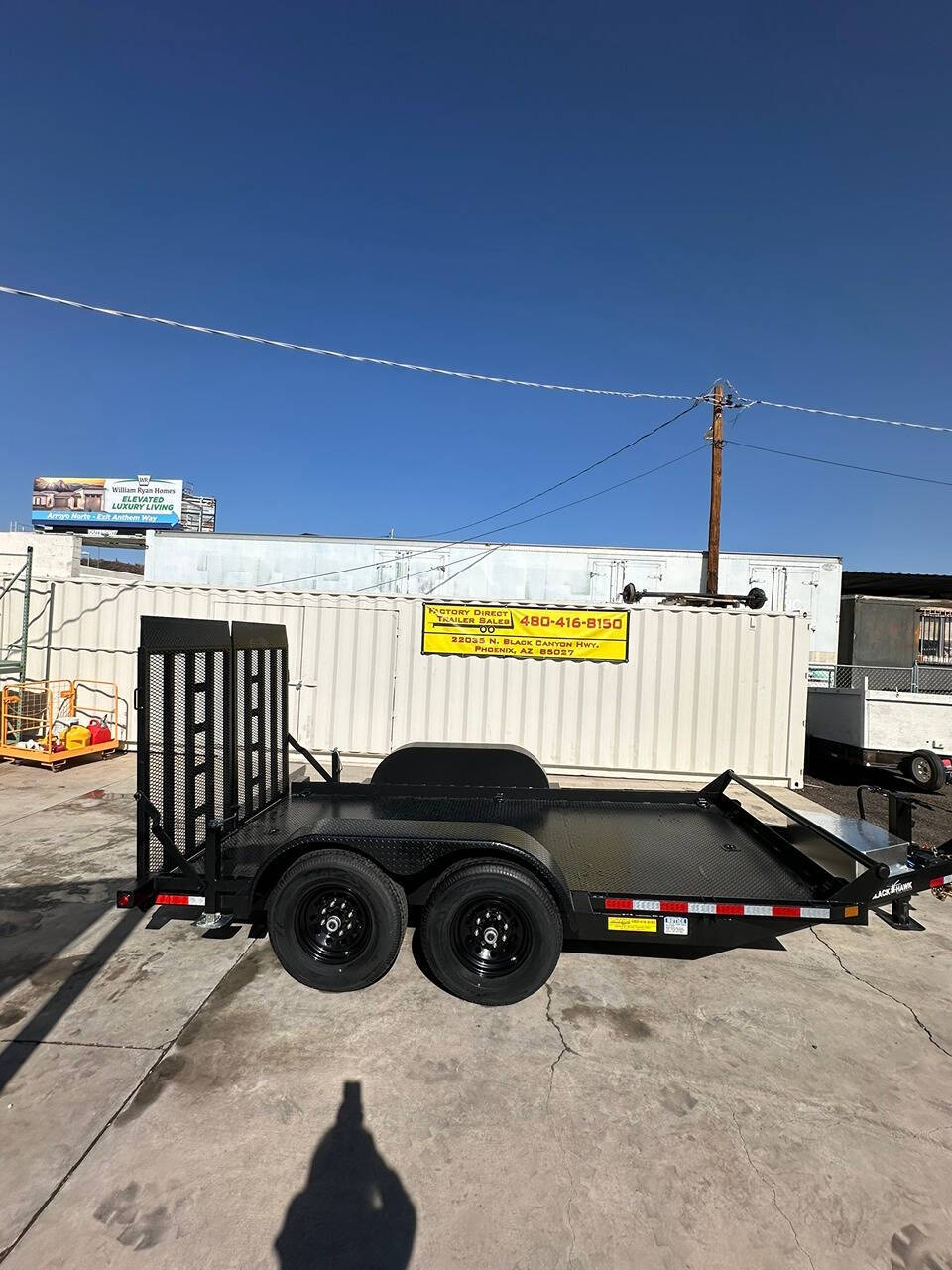 2025 BLACK HAWK SCISSOR LIFT LOWBOY for sale at Factory Direct Trailer Sales in Phoenix, AZ