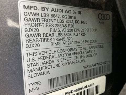 2019 Audi Q7