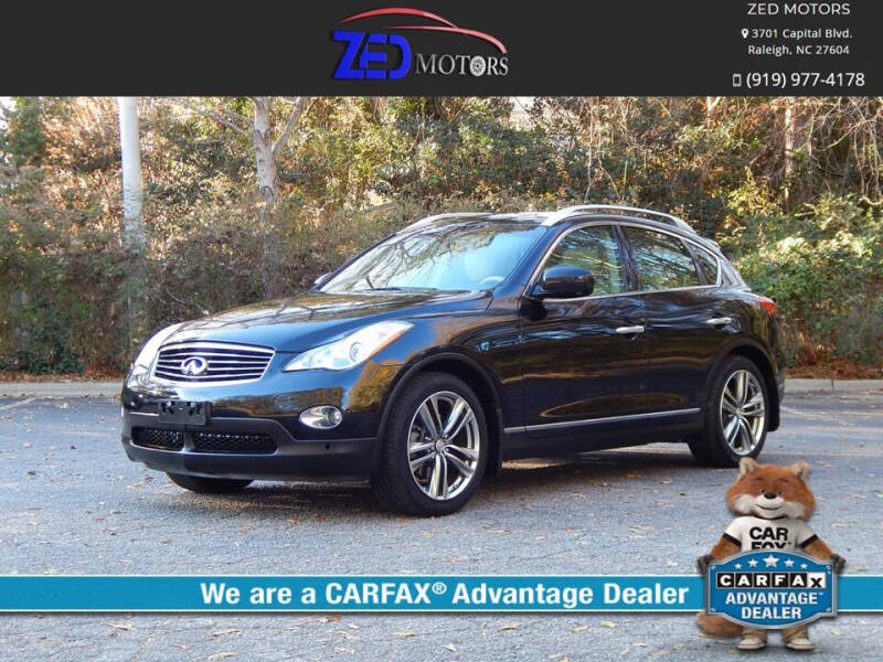 2011 Infiniti EX35 for sale at Zed Motors in Raleigh NC