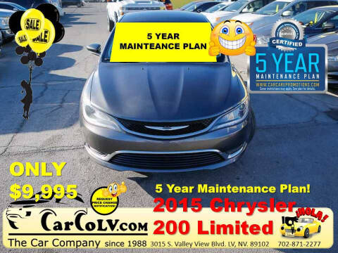2015 Chrysler 200 for sale at The Car Company in Las Vegas NV