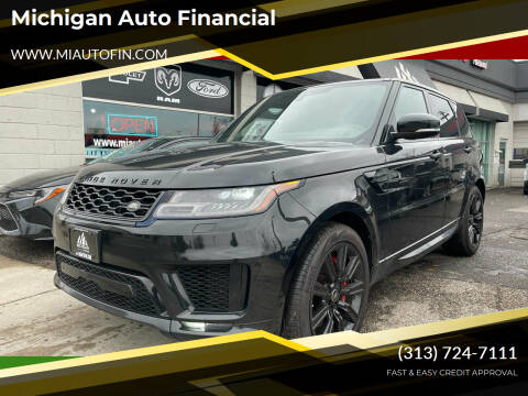 2020 Land Rover Range Rover Sport for sale at Michigan Auto Financial in Dearborn MI