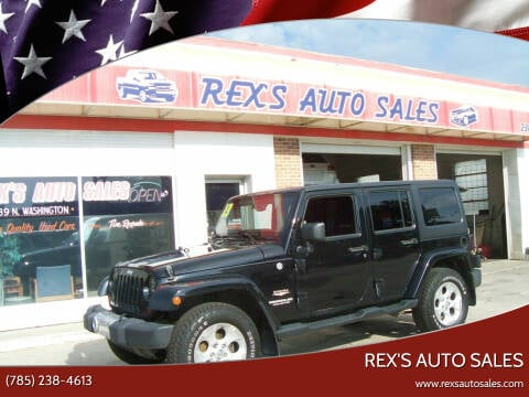 2013 Jeep Wrangler Unlimited for sale at Rex's Auto Sales in Junction City KS
