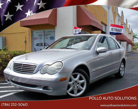 2003 Mercedes-Benz C-Class for sale at POLLO AUTO SOLUTIONS in Miami FL
