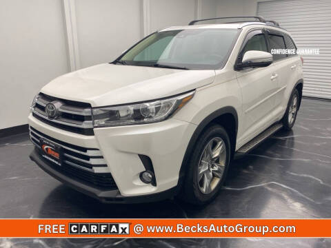 2017 Toyota Highlander for sale at Becks Auto Group in Mason OH