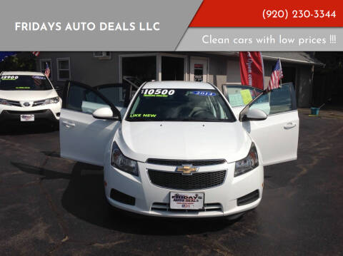2014 Chevrolet Cruze for sale at Fridays Auto Deals LLC in Oshkosh WI