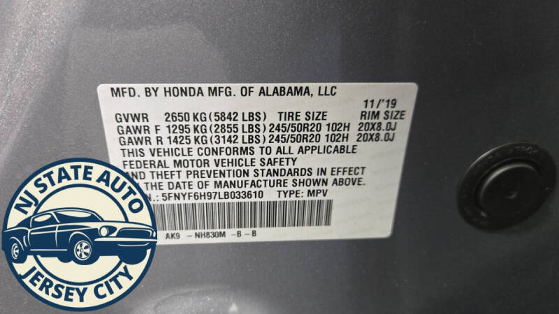 2020 Honda Pilot Touring