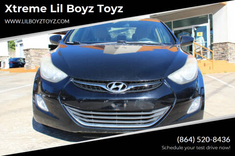 2013 Hyundai Elantra for sale at Xtreme Lil Boyz Toyz in Greenville SC