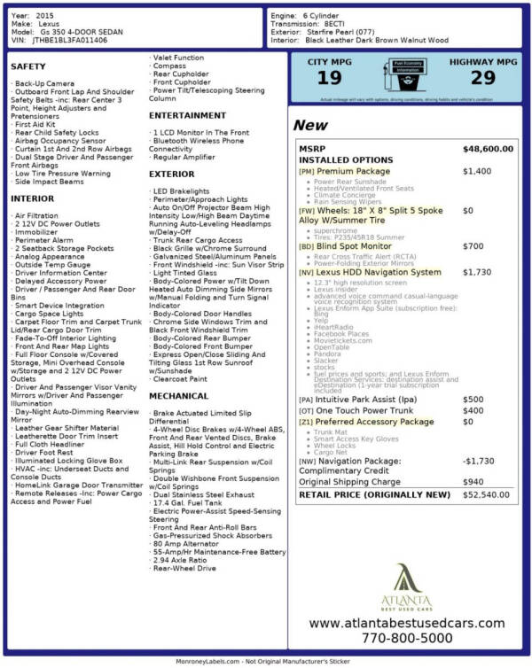 2015 Lexus GS 350