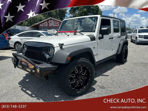 2009 Jeep Wrangler Unlimited for sale at CHECK AUTO, INC. in Tampa FL