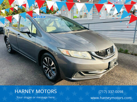2013 Honda Civic for sale at HARNEY MOTORS in Gettysburg PA