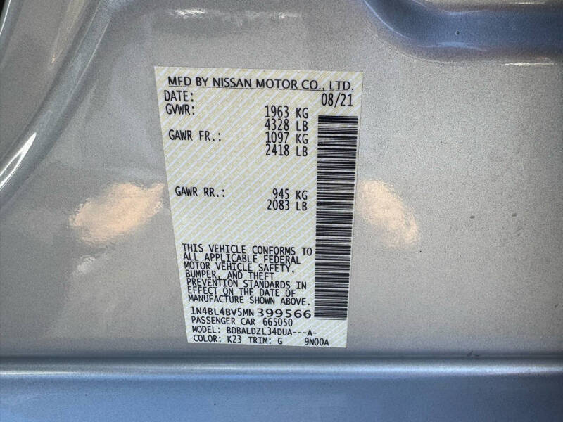 2021 Nissan Altima 2.5 S