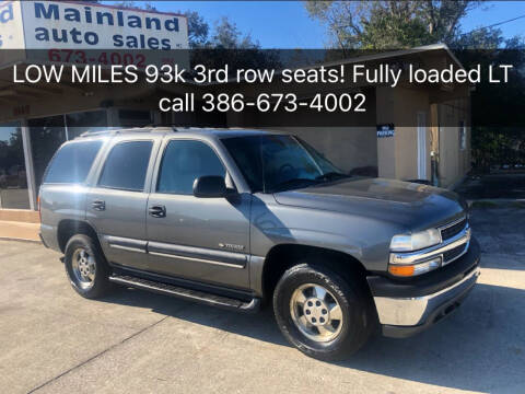 2002 Chevrolet Tahoe for sale at Mainland Auto Sales Inc in Daytona Beach FL