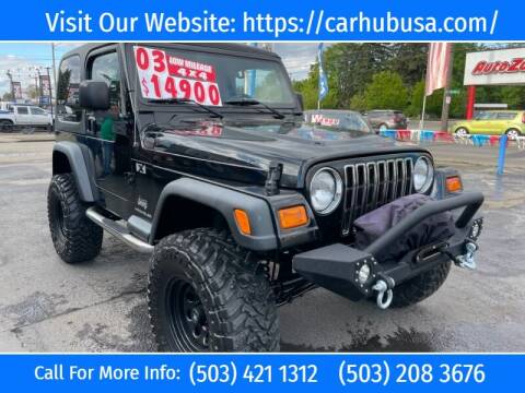2003 Jeep Wrangler for sale at Carhub USA LLC in Portland OR