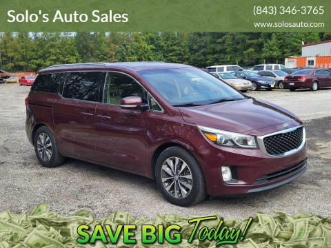 2016 Kia Sedona for sale at Solo's Auto Sales in Timmonsville SC