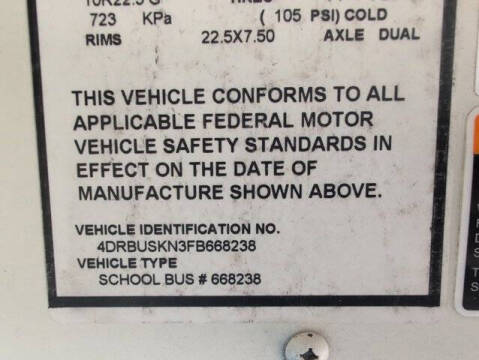 2015 IC Bus CE Series