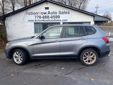 2014 BMW X3 for sale at ACTION NOW AUTO SALES in Cumming GA