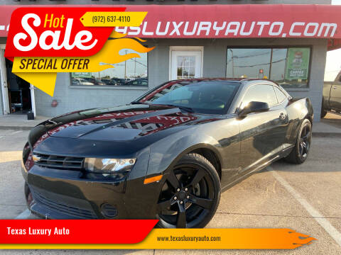 2015 Chevrolet Camaro for sale at Texas Luxury Auto in Cedar Hill TX