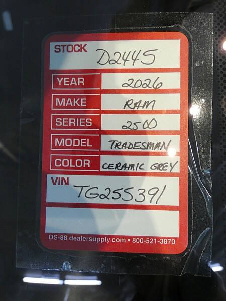 2026 RAM 2500