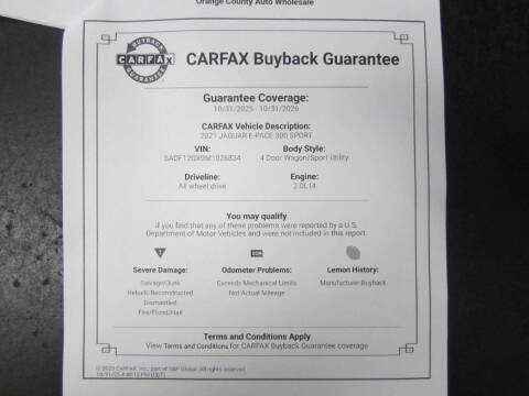 2021 Jaguar E-PACE 300 Sport