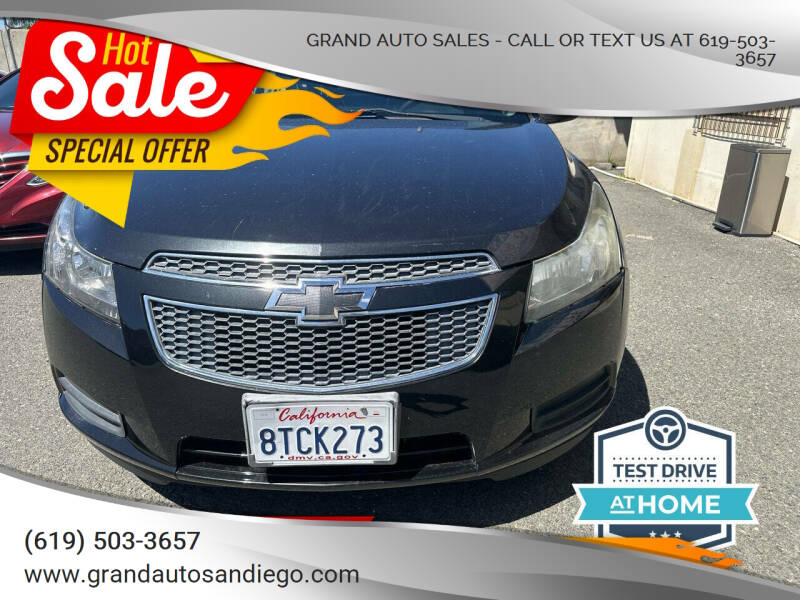 2014 Chevrolet Cruze for sale at GRAND AUTO SALES - CALL or TEXT us at 619-503-3657 in Spring Valley CA